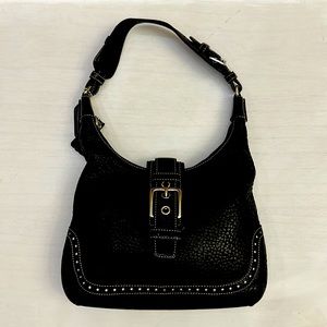 Coach • VTG• 5053 •Pebbled leather •hobo shoulder